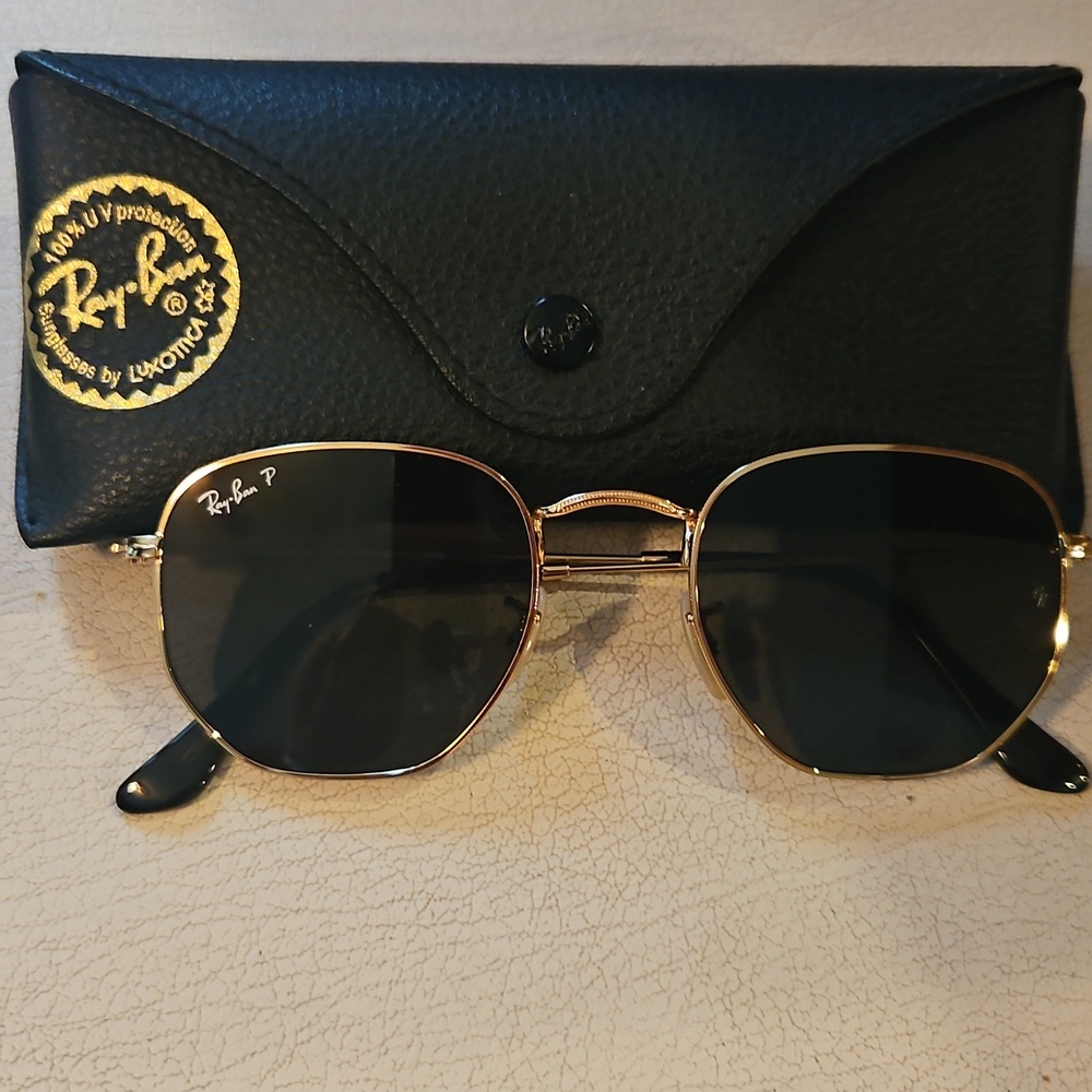 Ray-Ban Gold Frame Black Lens Women’s Sunglasses